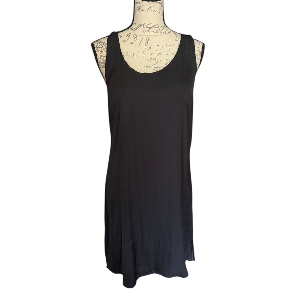 Trouve Black Sleeveless Shift Shirt Dress Size Small